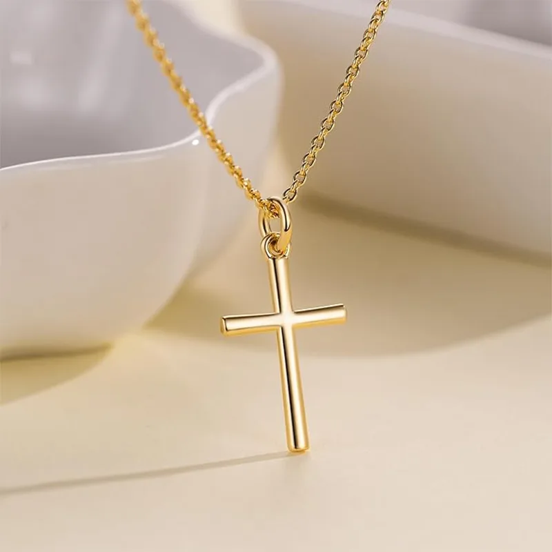 14k الذهب المرأة الصليب قلادة الموضة